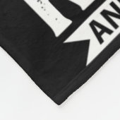 ロデオカウボーイバレルレーシングチームローピング馬R フリースブランケット (角)