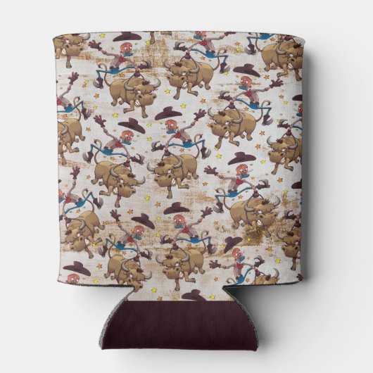 ロデオカウボーイブルライディングカントリーウェスタン 缶クーラー (裏面)