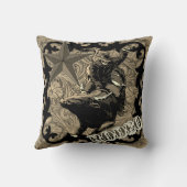 ロデオカウボーイブルライディング装飾用クッション クッション (裏面)