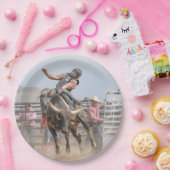 ロデオカウボーイプリント紙プレート ペーパープレート (パーティー)