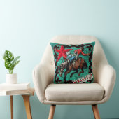 ロデオカウボーイベアバックブロンクライダー装飾用クッション クッション (椅子)