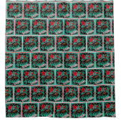 ロデオカウボーイベアバックブロンクライド シャワーカーテン (正面)