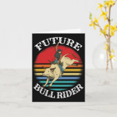 ロデオカウボーイ女性のカーボーイバレルレーシングローピングホースバック カード (黄色い花)