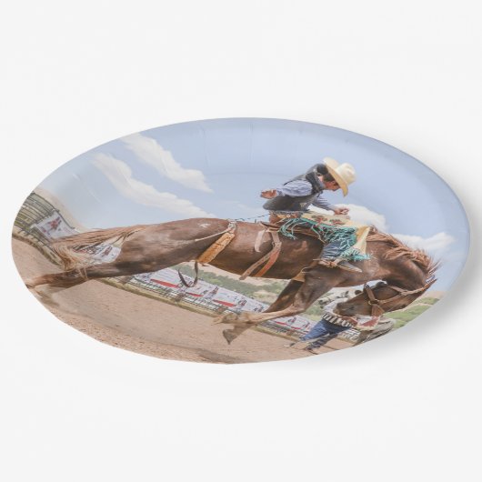 ロデオカウボーイ紙プレート ペーパープレート (アングル)