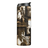 ロデオカウボーイ素朴カントリーウェスタンテーマ タンブラー (回転左)