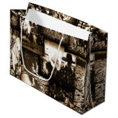 ロデオカウボーイ素朴カントリーウェスタンテーマ ラージペーパーバッグ (正面アングル)