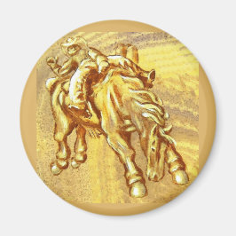 ロデオカウボーイ詳細マイドリーム絵画ズマグネット マグネット