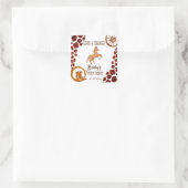 ロデオカウボーイ誕生日カウパタンポニー スクエアシール (バッグ)