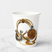 ロデオカウボーイ誕生日パーティーカップ 紙コップ (裏面)