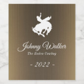 ロデオカウボーイ |エレガント | ワインラベル (シングルラベル)