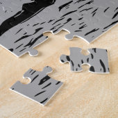 ロデオカウボーイ – ステアローピングイベント ジグソーパズル (側面)