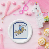 ロデオカウボーイ ペーパープレート (パーティー)