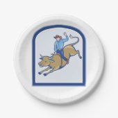 ロデオカウボーイ ペーパープレート (正面)