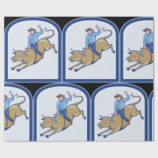 ロデオカウボーイ ラッピングペーパー (フラット)