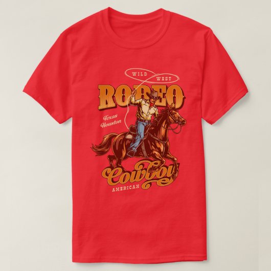 ロデオカウボーイ Tシャツ (デザイン正面)