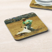 ロデオカーフローピング抽象芸術印象主義 コースター (左側)