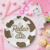 ロデオクイーンカントリーウエスタンティアラクラウンパーティー ペーパープレート (パーティー)