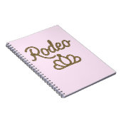 ロデオクイーンカントリーウエスタンティアラクラウン ノートブック (右側)