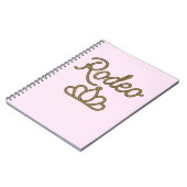 ロデオクイーンカントリーウエスタンティアラクラウン ノートブック (左側)