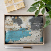 ロデオグラムターコイズコウィドプリントデコページ 薄葉紙 (ギフト)