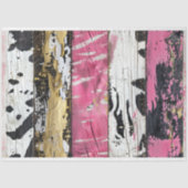 ロデオグラムピンクゼブラ印刷デコページ 薄葉紙 (正面)