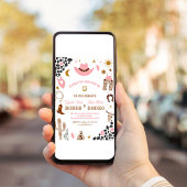 ロデオジョイント女性のカーボーイファーストロデオサウスウエスタンランチ 招待状