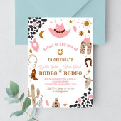 ロデオジョイント女性のカーボーイファーストロデオサウスウエスタンランチ 招待状