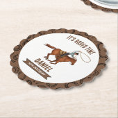 ロデオタイムカウボーイ誕生日 ペーパーコースター (アングル)