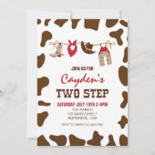 ロデオツーステップウェスタンカウボーイ2ND誕生日 招待状 (正面)