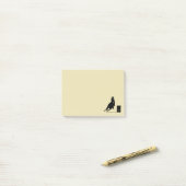 ロデオテーマ女性のカーボーイバレルレーシングシルエット ポストイット (デスク上)