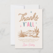 ロデオバースデーパーティーサンキューカード サンキューカード (正面)