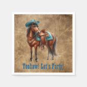 ロデオパーティーホース スタンダードカクテルナプキン (正面)