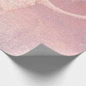 ロデオピンクアートテクスチャー素朴ブルスカル ラッピングペーパー (角)