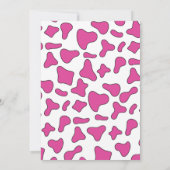 ロデオピンクウェスタン誕生日 招待状 (裏面)