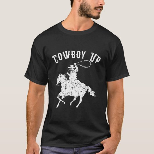 ロデオファンとカウボーイ文化に捧ぐ Tシャツ (正面)