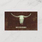 ロデオブラウンウェスタン素朴タトゥーショップブルスカル 名刺 (正面)