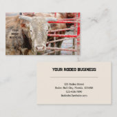 ロデオブルカントリー素朴ウェスタン 名刺 (正面/裏面)
