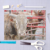 ロデオブルカントリー素朴ウェスタン 薄葉紙 (クラフト)