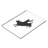 ロデオブルライドシルエット ノートブック (左側)