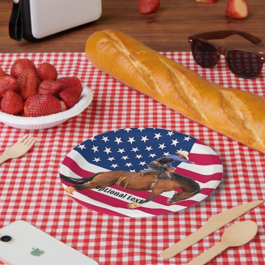 ロデオブロンクライド紙プレート ペーパープレート (ピクニック)