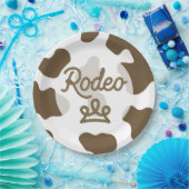 ロデオプリンセスカントリーウエスタンティアラクラウンパーティー ペーパープレート (パーティー)