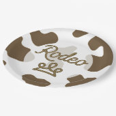 ロデオプリンセスカントリーウエスタンティアラクラウンパーティー ペーパープレート (アングル)