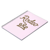 ロデオプリンセスカントリーウエスタンティアラクラウン ノートブック (左側)