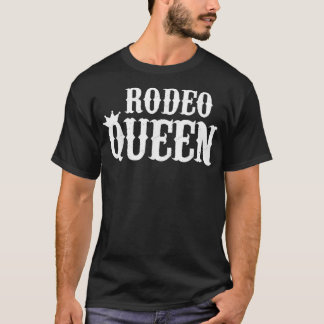 ロデオホースライディング女性のカーボーイウエスタンカントリー Tシャツ