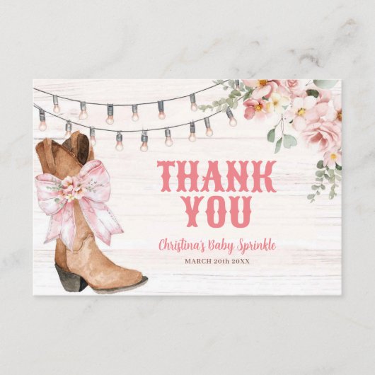 ロデオボウコケットサンキューカード エンクロージャーカード (正面)