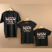 ロデオママカウボーイ牛のパターン誕生日マッチング Tシャツ