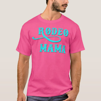 ロデオママ動揺してターコイズウェスタン女性 Tシャツ