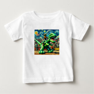 ロデオレックス – ディノカウボーイ乳児ティー ベビーTシャツ