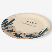 ロデオレトロホース素朴ウェスタンブライダルシャワー ペーパープレート (アングル)