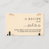 ロデオレトロ馬ラスティックウェスタン ブライダルシャワー エンクロージャーカード (正面)